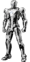 Threezero – Marvel: The Infinity Saga – DLX – Iron Man Mark 2 (Chrome Edition) A
