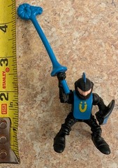 Vintage Great Adventures Castle Black Jousting Knights figure Fisher-Price 1994