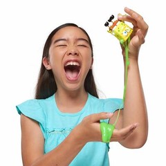 3 Spongebob Slimeez Squarepants Figures with Slime – NEW