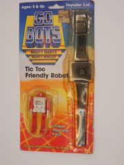 Vintage 1984 GO BOTS TIC TOC Friendly Robot Watch in Partially Opened Package