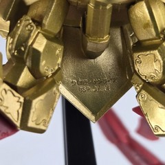 Bandai Superior Dragon SD- Burning Gundam Master Gundam Figure Gold Red W/ Stand