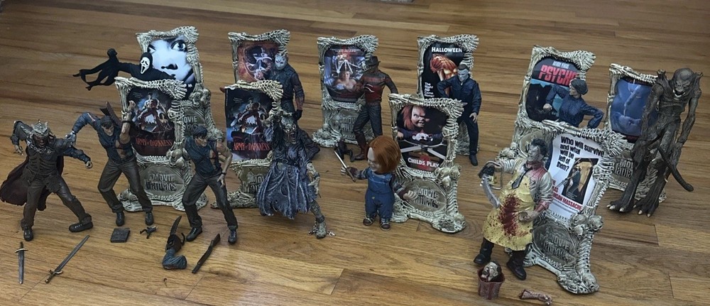 1998 McFarlane Movie Maniacs Lot of 10! Ash, Krueg, Jas, Psycho, Chuckie & More!