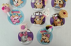 Smooshy Mushy Minis Lot of 17 Squishies Complete with Matching Stickers