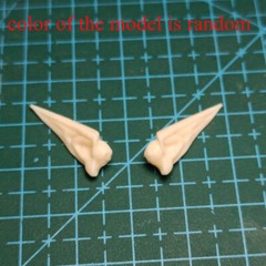1Pair 1:6 Scale Elf Ears Carved Model 12″ Female Action Figure Head Resin