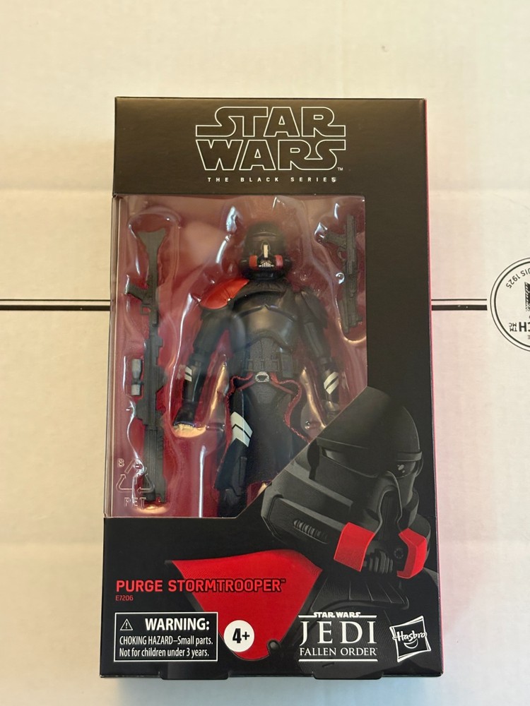 Star Wars The Black Series 6″ Purge Stormtrooper, Sealed, Damaged Box
