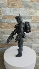 1/12 Boba Fett Black OPS Custom Repaint And Made Action Figure