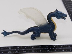 Mojo Sea Dragon Fantasy Figure Toy Figurine Monster Blue Winged Dinosaur
