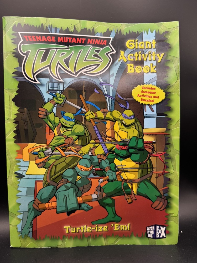 2004 TMNT Teenage Mutant Ninja Turtles COLORING BOOK Activity New 32pgs