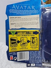 Avatar Jake Sully Action Figure 2009 Mattel w Webcam i-Tag & Instructions w/ Box