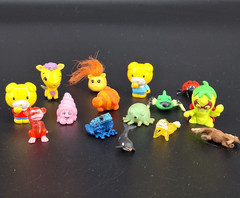 Mixed Lot of 15 Various Miniture Unisex Rubber & Plastic Toy