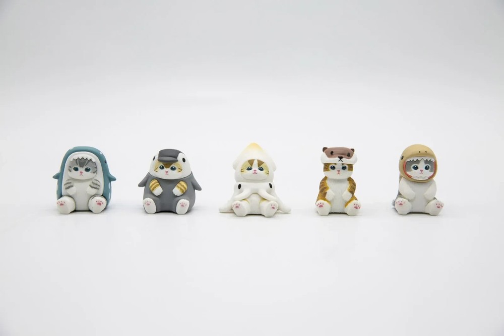 Random one Mofusand Cats Wearing Marine Organism Clothes Blind Box Cute Action