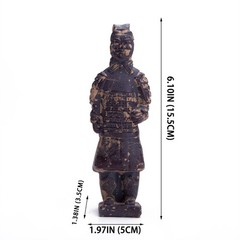 Antique Reproduction Qin Dynasty Terra cotta Warrior Collectible Statuette Sm…