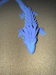 3D Printed Crystal Dragon Flexible Full Articulated Dragon Desk Toy Decoration