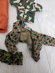 READ 1964 GI JOE MIKE POWERS ATOMIC MAN Action Figure Jumpsuit Camouflage Poncho