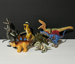 JW Jurassic World Lot Hybrid Spinosaurus Velociraptor Pachycephalosaurus 7 Dinos