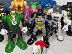 DC HERO WORLD Figures & Krypto Hawkman Batman 5 Different Electronic Lantern
