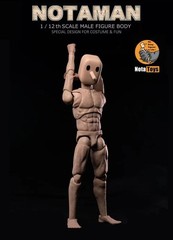1/12 Notaman NT-0 Male Flexible Body Strong Muscular Square Head 16.5cm Figure