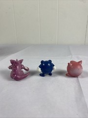 Vintage Tomy Pokemon Figures Lot of 6 Jigglypuff Nidoking Poliwhirl Growlithe