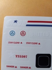 Mobat Tank Sticker Sheet, New Repro, Peel & Stick! Some Cut And Trim Required