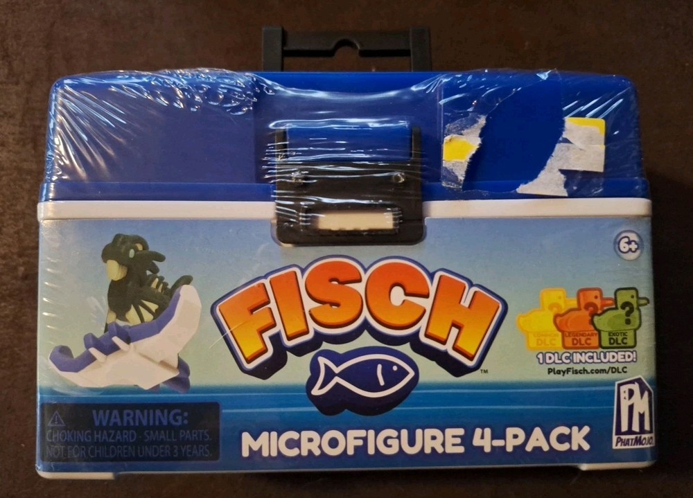 PhatMojo Fisch Collectible Action Figure Playset BLUE
