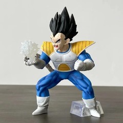 17CM Anime Dragon Ball Z Vegeta Figure Vegeta Statue with Artificial Moon Action