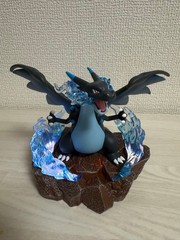Mega Charizard X Figure with Flame Effect and LED Light, Brand New