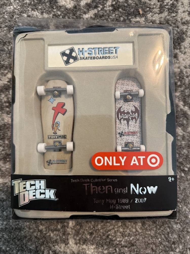 NEW Tech Deck Then and Now H-Street Skateboards USA Tony Mag 1989 2007 Series