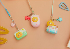 Kakao Friends Savage Strap Keyring Camera, Phone, & Bag Choonsik Keychain