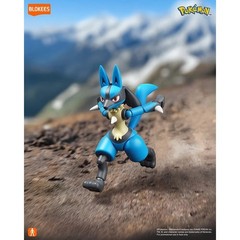 Blokees Pokemon Version Lucario Englsih Pack Assembly Model Kit Action Figure