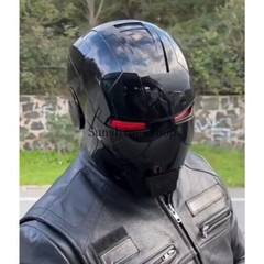 2026 YONTYEQ Iron Man Black MK5 Helmet Electronic Wearable Voice-control Mask