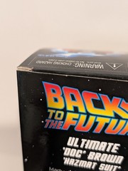 NECA Back to the Future 35th Anniversary Ultimate Doc Brown Hazmat Suit BNIB