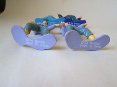 5-Lot 1994 Bandai Action Figures From Different TV Shows or Playsets.