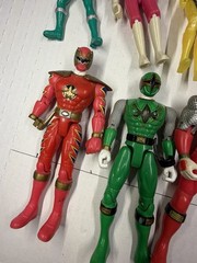 Power Rangers Action Figure Lot MMPR Dino Thunder Ninja Storm Mystic Force 8