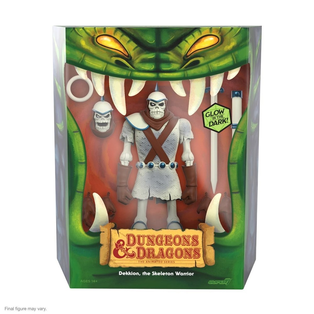 Dungeons & Dragons Dekkion The Skeleton Warrior Glow In The Dark Super7