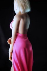 Red Sexy Evening Dress 1/6 Scale Clothes for 12″ Female Action Figure Prom Decor