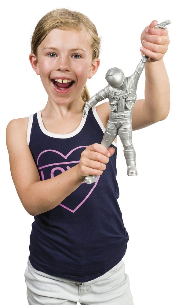 24 Inch Stretchable Grey Astronaut Toy Figure for Kids 3 Years and Up