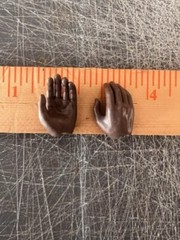 1/6 1:6 12″ Scale hands Kaustic Plastik kp 04 3 Gen k body black open palms