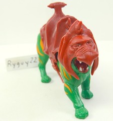 MOTU, Battle Cat, figure, Masters of the Universe, white dot, complete, He-Man