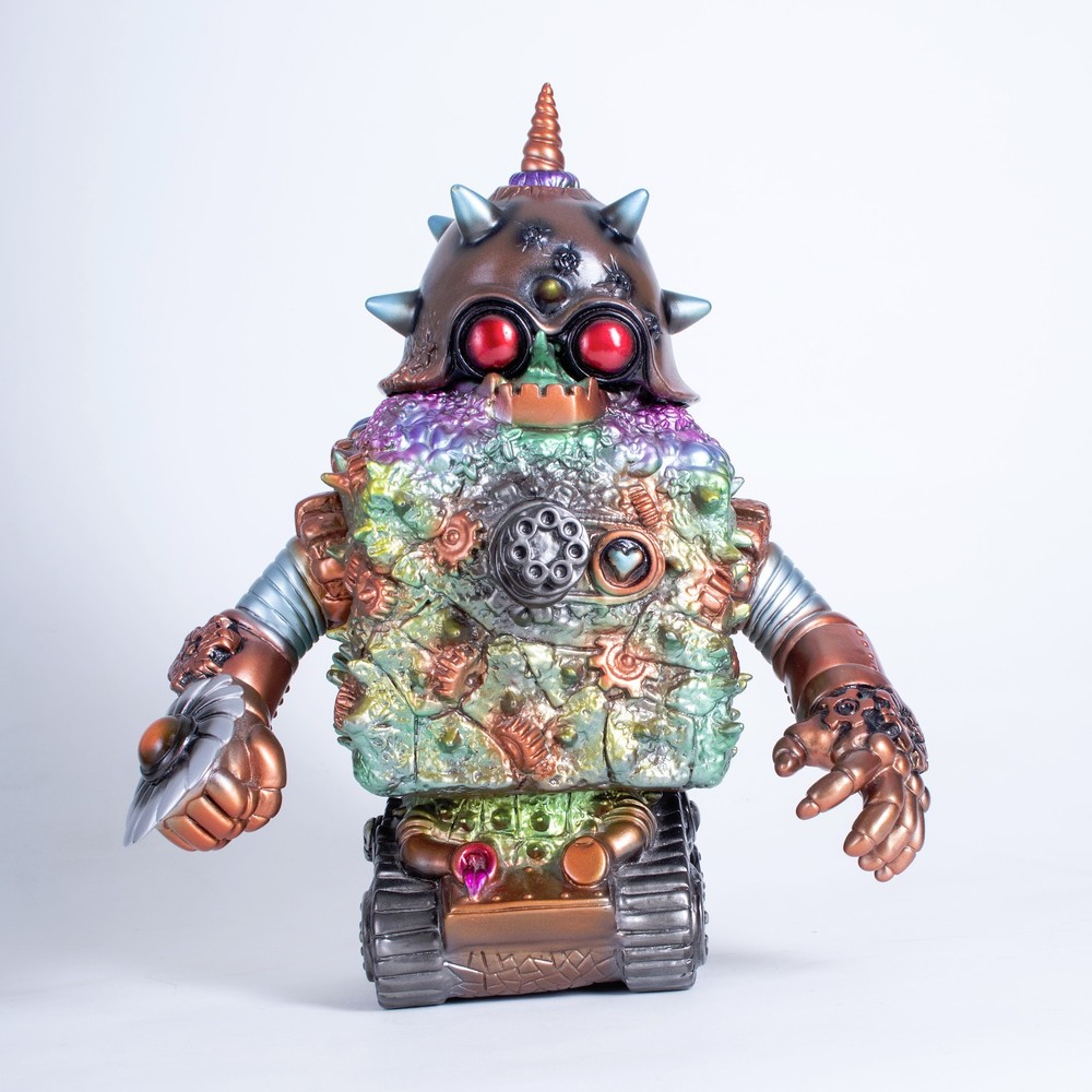 Paul Kaiju X Gunnzo 2015 Gobo King Japanese Soft Vinyl Sofubi Figure Mecha Robot
