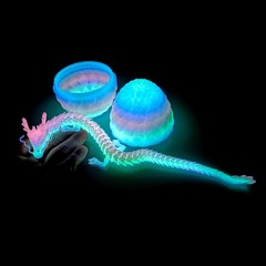 3D Printed Dragon Egg Model,Articulated Animals Figure,Fidget Toys Home Decor
