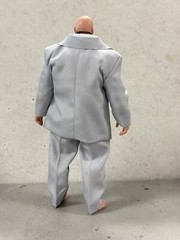 PB-SUIT-WWE-GRY: 1/12 custom Grey fabric Suit for 7″ WWE muscular body