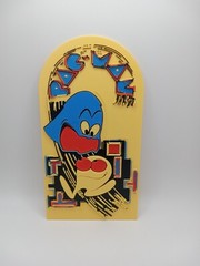 Retro Pac-Man arcade art logo pacman sign magnet 8″inch tall w attached magnets