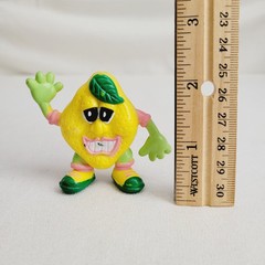 Lot of 2 ReaLemon Juice Advertising Lemon Head 2″ figures (read description)