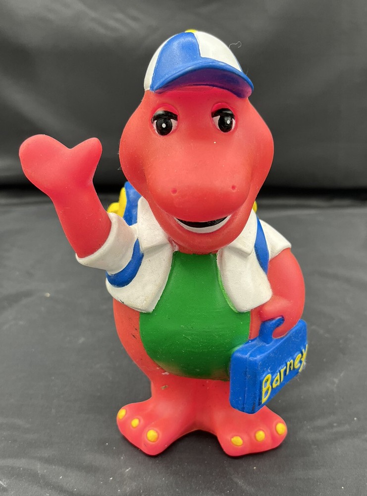 1992 Barney Purple Dinosaur Coin Piggy Bank Back to School With Plug