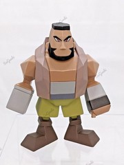 Final Fantasy VII Barret + Red XIII Set of 2 Polygon Retro Figure FF7 FFVII PS1