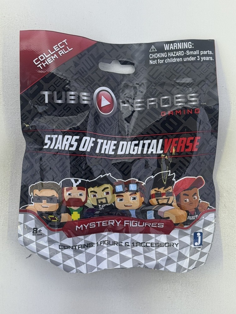 Tube Heroes Mystery Figures Pack Stars Of The Digitalverse – 1 Figure 1 Accessor