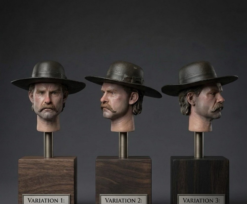 1:6 Custom Portrait of Kurt Russell as Wyatt Earp From Tombstone