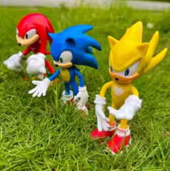 SONIC FIGURE SET-5 ACTION FIGURES-5 TO 6 INCHES TALL PVC-NEXT DAY SHIPPING