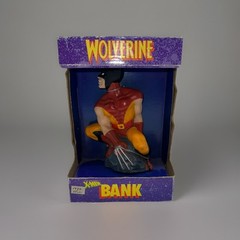 Vintage 1992 Marvel X-Men Uncanny Wolverine Coin Bank Piggy Bank RARE COLOR