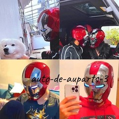 Autoking Iron Man Mk5 1:1 Helmet Wearable Voice-control Mask Cosplay Silver/Gold